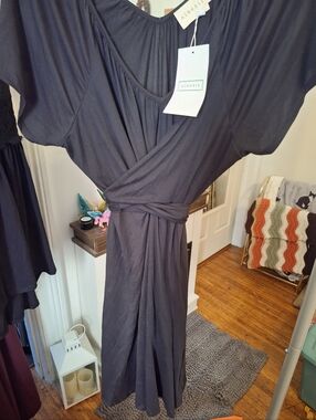 "LBD" Ninexis Brand Faux Wrap Style Mini Dress Size 3x